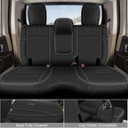 AOMSAZTO Seat Covers for Jeep Wrangler JK: 2011 2012 4-Door Leather Car Seat Covers Full Set