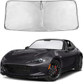 EcoNour Windshield Sunshade Compatible for Mazda MX5 Miata Convertible 2016-2023 2024 2025, Sun Visor for Front Windshield & Window Sun Shade Cover, UV Heat Blocker & Protector, Car Accessories