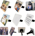 6 Pack Blank Acrylic Car Air Vent Clips, DIY Square Outlet Perfume Fresh Scent Car Air Freshener Vent Clip, for Interior Decoration and Fragrance Accessories, Personalized Your Own Photo