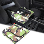 Upgrade Center Console Armrest Cover Compatible with Toyota Tundra 2022+ Sequoia 2023+ Leather Middle Console Cushion Lid Pad Anti-Scratch Armrest Seat Box Cover With Pocket Storage Bag Accessories