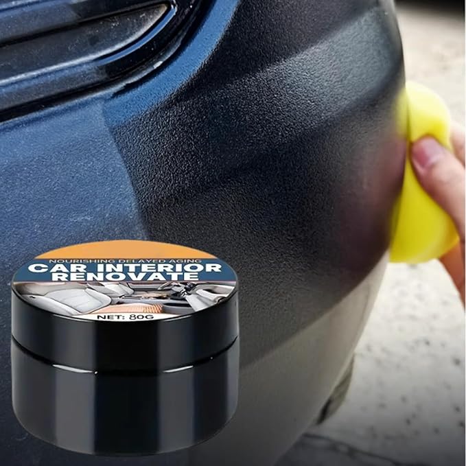 Trim Restorer - Car Interior Scratch Remover | Dashboard Restorer | Car Interior Renovation Paste | Gentle Auto Repair Compound for Door Panel Dashboard Center Console Steering Wheel Armrest Leather