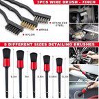 44Pcs Car Wash Cleaning Kit with Detailing Brushes Car Vacuum Drill Brush Set Collapsible Bucket Windshield Cleaning Tool Tire Brush Towels Complete Interior Exterior Detailing Set for Car