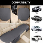 2PCS Car Seat Covers Cushion Pad Breathable Anti Slip Auto Seat Protector Pad with Storage Pocket Universal fit for Most Automotive, Truck, SUV, and Van