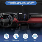 Upgraded Windshield Sun Shade Fit 2021 2020 2019 2017 2016-2007 Toyota Tundra Limited SR5 Platinum TRD Pro Pickup Front Window Sunshade Truck Accessories Sun Visor UV Protector Heat Shield Cover