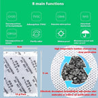 20Pack Natural Activated Charcoal Odor Absorber Air Purifying Bag for Car or Home Odor Eliminator; Car Air Freshener; 10g/Pack Deodorizer and Moisture Eliminator for Home,Cars,Closet,Basement,Pets