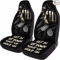 GENANY Grim Reaper Car Seat Covers Set of 2, Breathable Front Seat Covers for Truck Sedan SUV, Horror Car Accessories, Horror Gift for Women Men