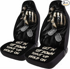 GENANY Grim Reaper Car Seat Covers Set of 2, Breathable Front Seat Covers for Truck Sedan SUV, Horror Car Accessories, Horror Gift for Women Men
