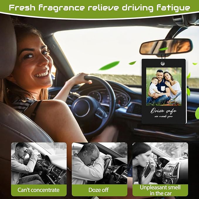 Custom Air Fresheners with Picture, Personalized Air Freshener for Cars, Customized Photo Gift with Scents for Family and Lovers