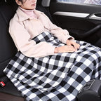 Big Hippo Electric Car Blanket, Reversible Sherpa/Fleece Warm Car Travel Blanket with Intelligent Temp for Cars, Trucks and RV - Great for Winter, Home, Road Trip and Camping Use (58"x41")