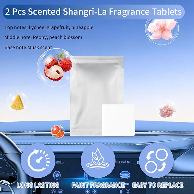 Kwak's Car Air Freshener,Boat Automotive Air Fresheners Dashboard Decorations Cute Rotatable Interior Accessories Ornaments Means Smooth Sailing Shangri-la Fragrance (Yellow)