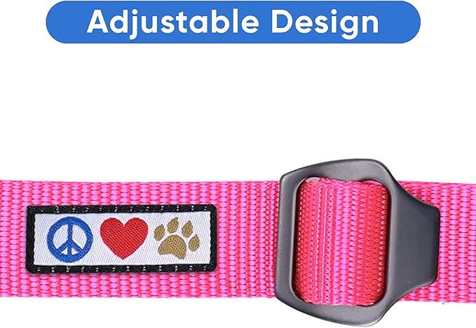 Pawtitas Dog Seat Belt | Pet Safety Seat Belt with Adjustable Strap for Small to Large Dogs | Exceeds Dog Safety Standards | Keep Your Dog Secure in The Car - Pink Car Seat Belt for Dogs