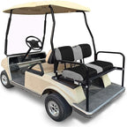Universal Golf Cart Rear Seat Cover Dress Up for Older Golf Carts - Durable, Breathable Material, Fits Like a Glove for EZGO, Club Car and Yamaha, Easy to Install, Black