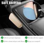 2 PCS Car Elbow Pad Arm Rest, Auto Armrest Cushion Relieves Elbow Fatigue, Automotive Door Armrest Protective Pads Suitable for Most Vehicles, Universal Car Accessories (Beige)