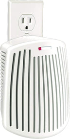 Hamilton Beach TrueAir Plug-Mount Odor Eliminator with Carbon Filter + Green Mountain Scent Cartridge, Common Household-Tobacco, Pet, Bathroom, Trash, On/Off Fan (04530GM)