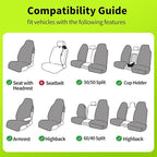 Leader Accessories Black Waterproof Sweat Towel Seat Cover Universal Non-Slip for Car Truck SUV Seat for Dog & Kid Workout Outdoor OR Sport Activities