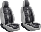 Premium Nappa Leatherette Car Seat Cover Set Custom Fit for Honda CR-V CRV 2000-2023 2024 2025 2026 Water-Proof Breathable Faux Leather Seat Cushion Protectors (Front 2 Seats,Black Grey)