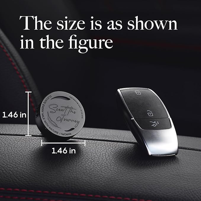 Car Air Freshener Vent Clip, 5 Pack Refills, Essential Oil Car Diffuser (1 Metal Clip + 5 Fragrance Pads), Long Lasting 80 Days, Easy to Clip on Vent,Oceanic Breeze (black, Ocean)