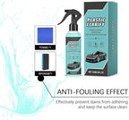 Car Trim Restorer - 120ml Professional Spray Cleaner | Handmade Craft Artistic Detailing Durable Shine & Easy Use Features with Towel and Sponge for Automotive Interior Dashboard