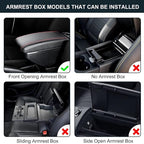 Fluffy Furry Armrest Cover for Car, Auto Center Console Cover Pad Car Soft Console Pad Wool Fur Armrest Seat Box Cover Protector Universal Fit for Most Vehicle, SUV (Black)