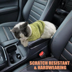 for Honda CRV 2026 2025 2024 2023 Center Console Cover - Soft Armrest Pad Middle Console Cover for Honda CRV LX EX Sport Hybrid EX-L Sport Touring Hybrid Accessories(Orange Stitches)