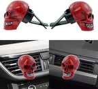 Skull Car Air Fresheners Cute Cool Funny Air Conditioning Vent Perfume Diffuser Decoration Interior Car Accessories 2 pcs