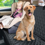 Waterproof Dog Car Seat Cover - Scratchproof Bench Cover for Back Seat, Universal Fit for Cars/Trucks/SUVs, Nonslip Pet Mat with Seat Protection, Machine Washable