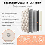 Car Seat Covers Compatible with Toyota Camry 2012-2026 Durable Waterproof Automotive Seat Covers Stretchable, Airbag Compatibility, Premium Nappa Leather(Beige Brown, 2 Pcs Front with Pillow)