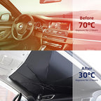 Foldable Car Windshield Umbrellas, Sun Shade Umbrella for Front Windows, Suitable for Windshields of Various Car Models (Large)
