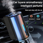 Smart Car Air Freshener, Aromatizante para Carro, Intelligent Car Aroma Diffuser for Essential Oil with 2 Modes, Rechargeable Smart Car Air Freshener Diffuser (with 3 Lemon Essential Oil)