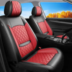 Fit TLX Car Seat Covers for Acura TLX 2014-2025 2026 - Premium Leather, Waterproof, All-Weather, Airbag Compatible, Anti-Slip, Breathable, Easy Install, Seat Protectors, Full Set, Red