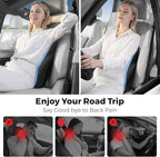 BEBAS Lumbar Support Pillow for Car, Memory Foam Back Cushion for Driving, Ergonomic Lumbar Pillow for Pain Relief, Comfort Lower Back Support for Office Chairs, Car Seat, Wheelchair -Black