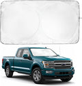 Windshield Sun Shade -Certified 99.87% UVB & 99.02% UVA Car Sun Shade. Award Winning Sunshade - Patented Technology | Compatible for Ford F-150 (2021-2026) | Car Shades by Kinder Fluff