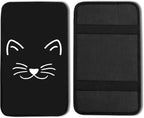 Cat Vehicle Center Console Armrest Cover Pad,Cat Car Accessories Soft Middle Console Cushion Pad,Auto Arm Rest Mat Decor Cats Gifts for Women Men Dad for Most Vehicle SUV Truck