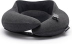 Inflatable Neck Pillow, Premium Travel Neck Pillow for Airplane Headrest Sleep - 3rd Generation, Double Comfort Plane Pillow for Long Flight