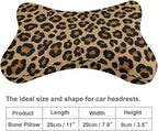 Car Neck Pillow 2 Pieces Travel Pillow Compatible with Wild Cheetah Leopard Print for Head Rest Neck Support Head Cushion Support for Car Seat Airplanes Sleeping