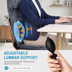 Back Massager with Heat, Full Body Massage Pad with Pillow Neck Support, Soft Plush Fabric Cover, Chair Massager with 3D Lumbar Truction and 8 Vibration Motors, Home Office Use