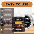 12oz Leather Recoloring Balm & 3.4oz Mink Oil Leather Conditioner kit,Dark Gray Leather Color Repair Kits for Couches, Leather Couch Paint Scratch Repair for Furniture Car Sofa Shoes Leather Dye