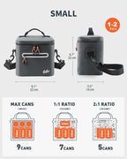 Soft-Sided Cooler Bag, 7/16/30 Can Insulated Lunch Box, Waterproof, Leak-Proof, Portable Lunch Bag for Work, Beach, Drink, Travel, Camping, Picnic