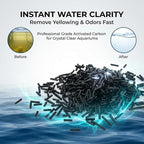 Sukh Activated Carbon Pellets - Activated Charcoal Bulk Carbon for Aquarium Charcoal Pellets for Waterbox Aquariums Pond Fish Tank (1.9, Pounds)