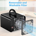 Ozone Generator 218,000mg/h, Commercial Ozone Machine Odor Removal, High Capacity Ozone Machine, Home Ozone Generator for Car, Home, Smoke, Pet, etc (Black) - by TTDMK