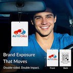 10-1000 Pcs Custom Air Fresheners with Picture - Personalized Photo/Logo/QR Code/Text, Bulk Promotional Car Gifts for Business Branding Events (A5-Rectangle)