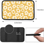 Vintage Groovy Flowers1 Auto Center Console Cover Pad Car Armrest Seat Box Cover Cushion Universal for Most Vehicle SUV Truck Car Accessories Decor