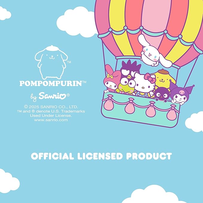 Hello Kitty and Friends Car Air Freshener (Pompompurin - Lemon Lime Soda) Hanging Gel Area Deodorizer, Long-Lasting Car Scents Air Freshener, Cute Automotive Sanrio Accessories Decor, 2-Pack