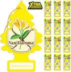 LITTLE TREES Car Air Freshener | Xtra Strength Provides Long-Lasting Scent for Auto or Home | Extra Boost of Fragrance | Vanillaroma, 24 Air Fresheners