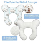 Baby Neck Pillows - Upgraded Toddler Travel Cushion for Toddler Head and Neck, Infant Neck Pillow for Car Plane Stroller Pushchair - Shark A