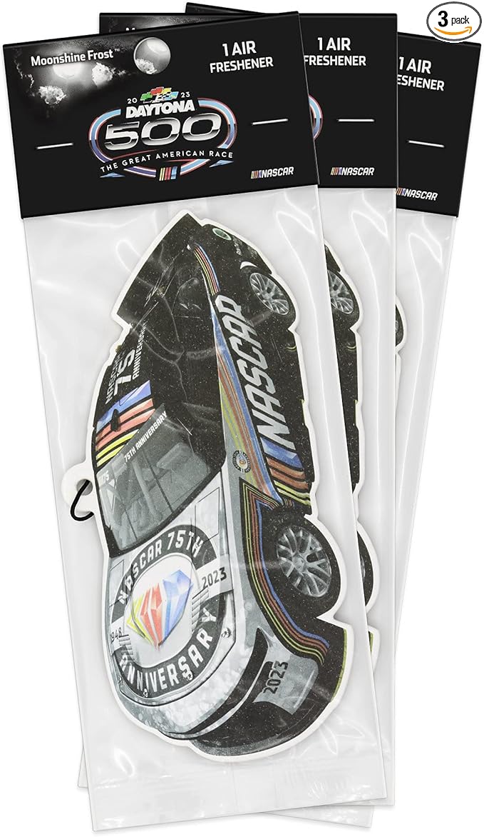 NASCAR - 75th Anniversary Limited Edition - Automotive Car Air Freshener - Moonshine Frost (Daytona 500/3-Pack)
