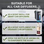 Smart Car Air Freshener Refill, Long Lasting Aroma Replacement, Aromatizante Para Carro Refill, Premium 10ml Perfume Selection, for Your Smart Car Diffuser, Set of 3 (Ocean Scents)