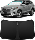 INSAUTO Custom Fit Windshield Sun Shade Accessories for Hyundai Santa Fe 2013-2018, Foldable Front Window Sunshade, UV & Heat Reflector, Keeps Interior Cool, Includes Storage Bag