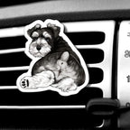 WIRESTER Fresh Scented Car Air Freshener Vent Clip, Decorative Accessories, Interior Decoration for Cars - Cute Animal Butt, Cute Dog Cat, Dog Butt Looking Back, Dog Lying