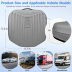 CAR PASS Premium Leather Car Seat Cushion, Comfort Memory Foam Driver Seat Cushion for Long Driving, Waterproof Non-Slip Seat Cushions for Cars, Truck, SUV, Office Chairs, Stadium, Gray ﻿